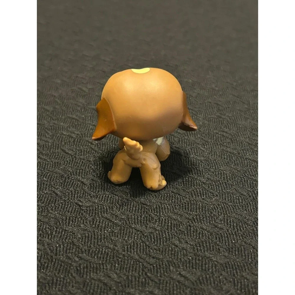 St Bernard Dog #688 - Brown Tan Purple Snowflake Eyes Littlest Pet Shop LPS